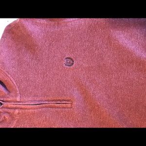 Chaps - maroon 1/4 zip sweater